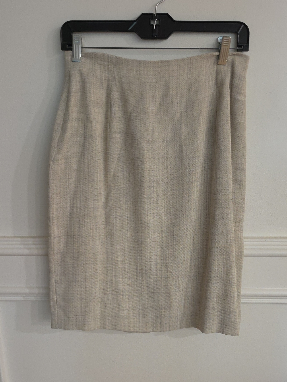 Classic Beige Women's Pencil Skirt - Neutral Career Style